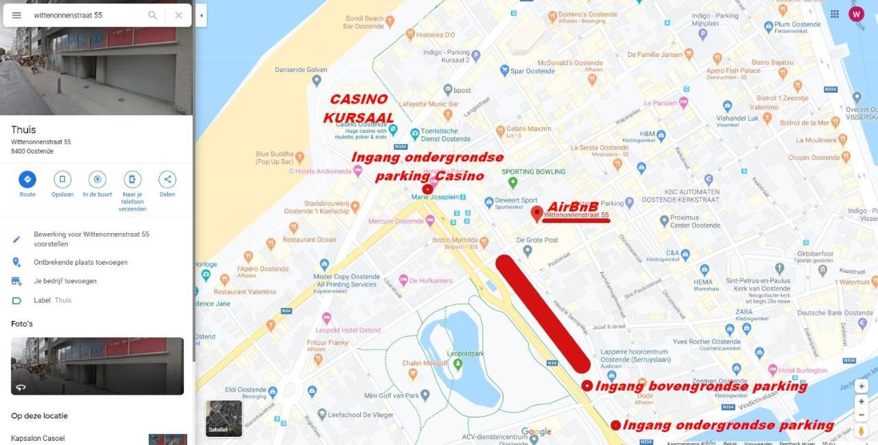 Vakantieappartement Emiel Centrum Oostende Met Garage Екстер'єр фото